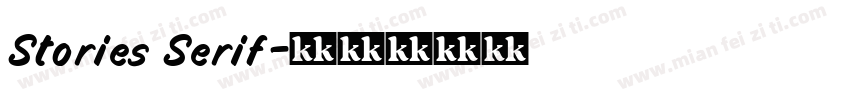 Stories Serif字体转换